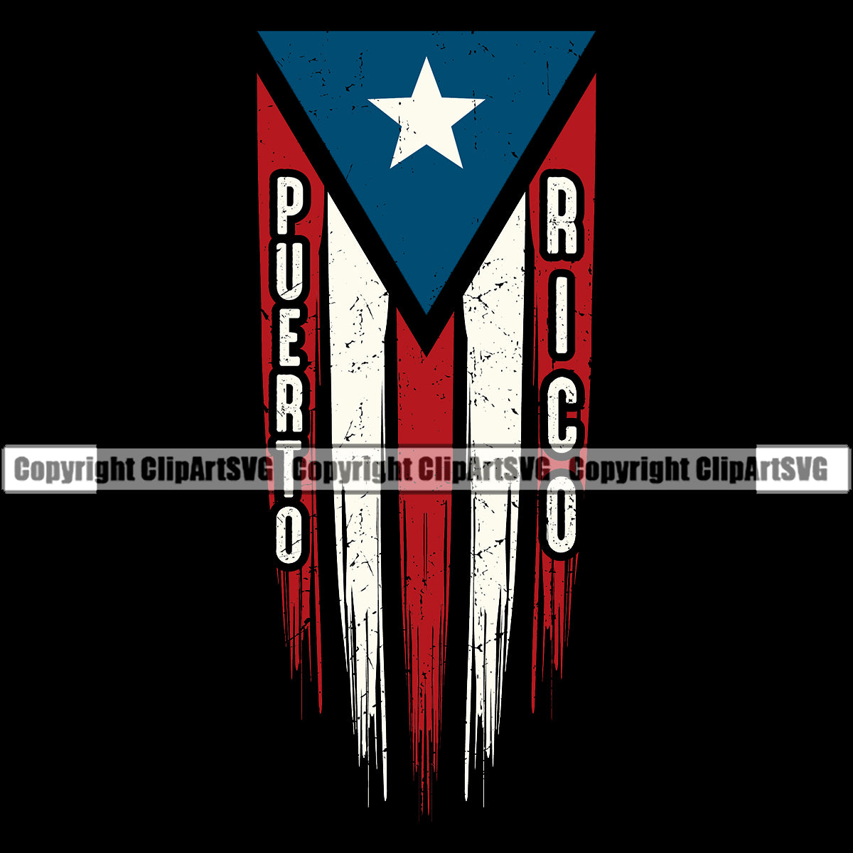 Country Map Nation National Puerto Rico Own Distressed Flag Emblem ...