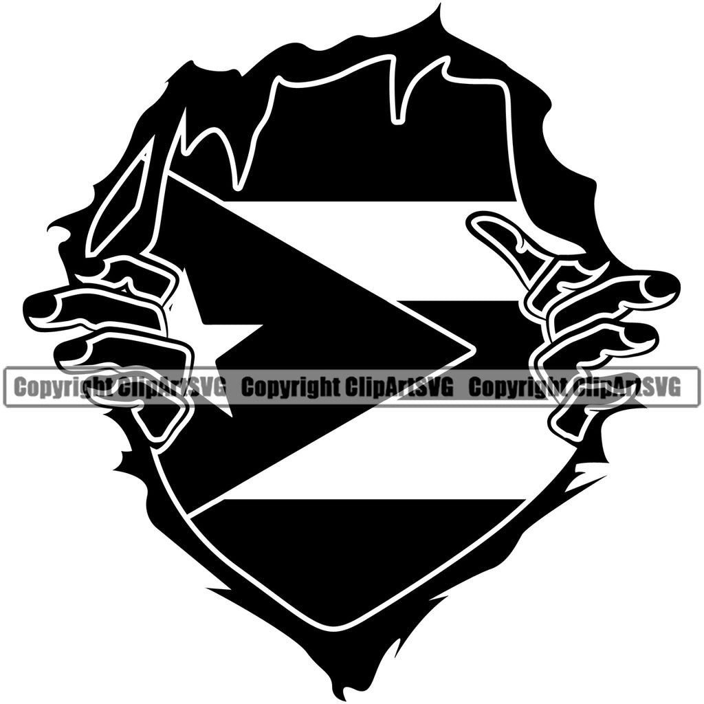 Cartoon Hand Ripping Pack Ripping Clipart