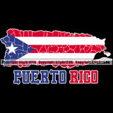 Country Map Nation National Puerto Rico Color Flag Quote Text Design Element Emblem Badge Rican Symbol Latin Latino Latina Caribbean Island Icon Global Official Sign Logo Clipart SVG
