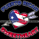 Country Map Nation National Puerto Rico Sweetheart Color Quote Design Element Flag Emblem Badge Rican Symbol Latin Latino Latina Spanish Caribbean Black Background Design Icon Global Official Sign Logo Clipart SVG