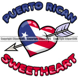 Country Map Nation National Puerto Rico Sweetheart Quote Text Color Design Element White Background Emblem Badge Rican Symbol Latin Latino Latina Spanish Island Icon Global Official Sign Logo Clipart SVG