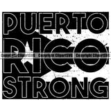 Country Map Nation National Puerto Rico Black Color Logo Design Element Flag Emblem Badge Rican Symbol Latin Latino Latina Caribbean Island Icon Official Sign Logo Clipart SVG