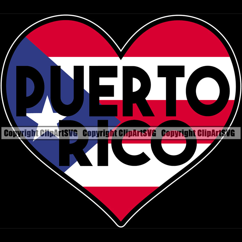Country Map Nation National Puerto Rico Quote Black Color Heart Text Design Element Flag Emblem Badge Rican Symbol Latino Latina Spanish Island Icon Global Official Sign Logo Clipart SVG
