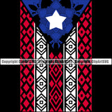 Country Map Nation National Puerto Rico Logo Design Color Design Flag Icon Global Official Sign Logo Badge Rican Symbol Latin Latino Latina Spanish Caribbean Island Clipart SVG