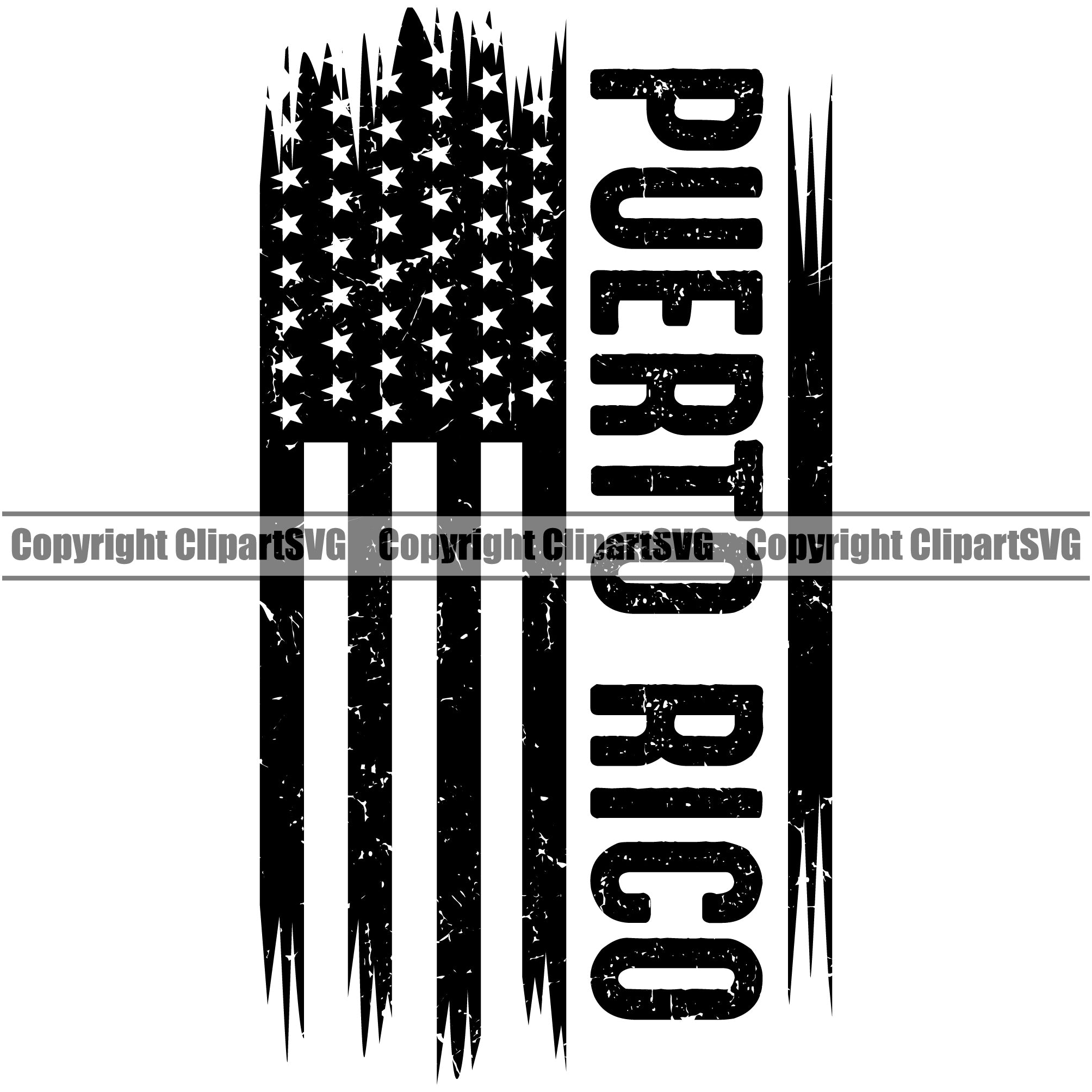 Country Map Nation National Puerto Rico USA United Stat Flag Design ...