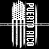Country Map Nation National Puerto Rico USA Flag Quote Text Black Color Design Element Emblem Badge Rican Symbol Latin Latino Latina Spanish Caribbean Icon Global Official Logo Clipart SVG