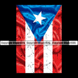 Country Map Nation National Puerto Rico Wavy Shinning Flag Color Design Element Emblem Badge Rican Symbol Latin Latino Latina Spanish Caribbean Island Icon Global Official Sign Logo Clipart SVG
