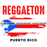 Country Map Nation National Flag Reggaeton Puerto Rico Color Quote Text Design Element Emblem Badge Symbol Icon Global Latin Sign Latino Latina Spanish Caribbean Island Rico Logo Clipart SVG