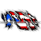Country Map Nation National Puerto Rico Flag Torn Color Design Element Emblem Rican Symbol Latin Latino Latina Spanish Caribbean Island Icon Global Official Sign Logo Clipart SVG