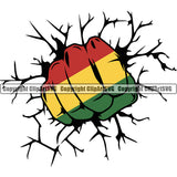 Country Map Nation National Color Hand Punch Jamaican Reggae Design Element Rasta Reggae Rastafari Caribbean Island Emblem Badge Symbol Icon Global Official Sign Logo Clipart SVG