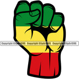 Country Map Nation National Reggae Hand Fist Power Color Design Element Emblem Symbol Jamaica Jamaican Rasta Rastafari Caribbean Island Global Official Sign Logo Clipart SVG