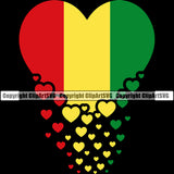 Country Map Nation National Black Color Heart Falling Design Element Emblem Jamaica Jamaican Rasta Reggae Rastafari Caribbean Island Symbol Global Official Sign Logo Clipart SVG