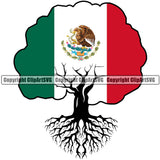 Country Map Nation National Tree Mexico Flag Design Element Roots Emblem Badge Symbol Icon Global Mexican Flag Latin Latino Latina Spanish Caribbean Island Logo Clipart SVG