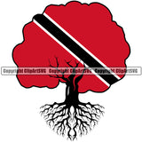 Country Map Nation National Emblem Country Tree Roots Design Element Badge Symbol Icon Trinidad And Tobago Flag Latin Latino Latina Global Spanish Caribbean Island Trinidadians Tobagonians Official Sign Logo Clipart SVG