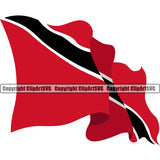 Country Map Nation National Trinidad Tobago Red Color Design Element Symbol Icon Trinidad And Tobago Flag Latin Latino Latina Global Spanish Caribbean Trinidadians Tobagonians Official Sign Logo Clipart SVG