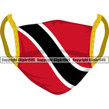 Country Map Nation National Emblem Badge Trinidad Tobago Color Mask Design Element Symbol Icon Trinidad And Tobago Flag Latin Latino Latina Global Spanish Caribbean Island Trinidadians Tobagonians Official Sign Logo Clipart SVG