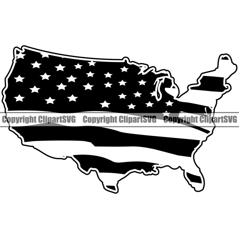 Country Map Nation National Emblem United States Flag Map Design Element American USA US America Badge Symbol Icon Global Official Sign Design Logo Clipart SVG