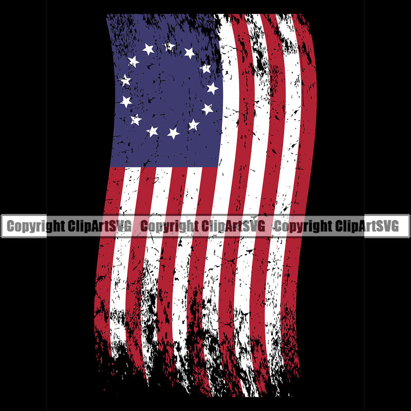 Country Map Nation National Emblem United States Flag Betsy Ross Distressed Color Black Design Element American USA US America Badge Symbol Icon Global Official Sign Design Logo Clipart SVG