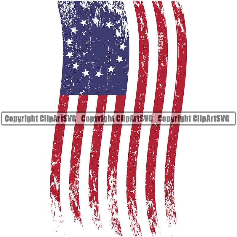 Country Map Nation National Emblem United States Flag USA Betsy Ross Distressed Color Design Element American USA US America Badge Symbol Icon Global Official Sign Design Logo Clipart SVG