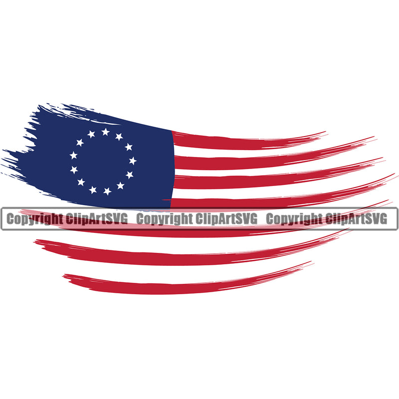 Country Map Nation National Emblem United States Betsy Ross Distressed Small Flag Design Element Flag American USA US America Symbol Icon Global Official Design Logo Clipart SVG