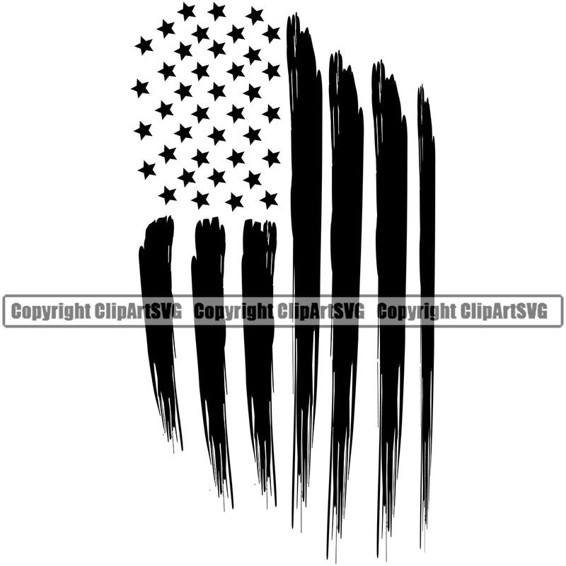 Country Map Nation National Emblem United States Flag Distended Black Design Element White Background American USA US America Badge Symbol Icon Global Official Sign Logo Clipart SVG
