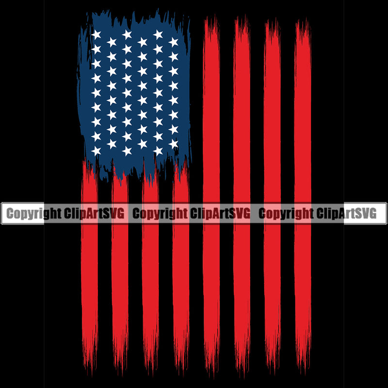Country Map Nation National Emblem United States Flag Distressed Black Red Color Design Element American USA US America Badge Symbol Icon Global Official Sign Design Logo Clipart SVG