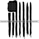 Country Map Nation National Emblem United States Flag American USA Black Color Distressed Design Element US America Badge Symbol Icon Global Official Sign Design Logo Clipart SVG