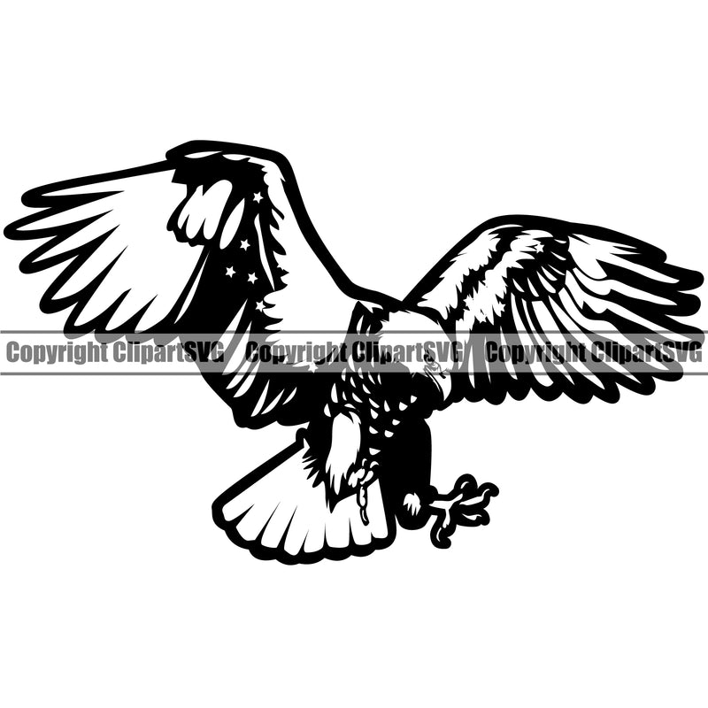 Country Map Nation National Emblem United States Flag Eagle Fly Design Element American USA US America Badge Symbol Icon Global Official Sign Design Logo Clipart SVG