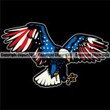 Country Map Nation National Emblem United States Flag American Color Eagle Design Element USA US America Badge Symbol Icon Global Sign Design Logo Clipart SVG