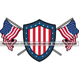 Country Map Nation National Emblem United Shield Crossed Color Design Element States Flag American USA US America Badge Symbol Icon Global Official Sign Design Logo Clipart SVG