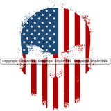 Country Map Nation National Emblem United States Flag Skull Skeleton Distressed Design Element American USA US America Badge Symbol Icon Global Official Sign Design Logo Clipart SVG