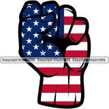 Country Map Nation National Emblem United States Hand Power Fist Design Element Flag American USA US America Badge Symbol Icon Global Official Sign Design Logo Clipart SVG