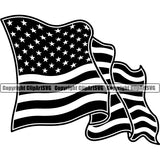 Country Map Nation National Emblem United States Flag Wavy Design Element American USA US America Badge Symbol Icon Global Official Sign Design Logo Clipart SVG