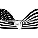 Country Map Nation National Emblem United States Flag Hand Poll Top Design Element American USA US America Badge Symbol Icon Global Official Sign Design Logo Clipart SVG