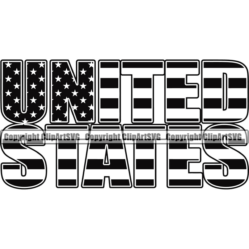 Country Map Nation National Emblem United States Quote Text Design Element Flag American USA US America Badge Symbol Icon Global Official Sign Design Logo Clipart SVG