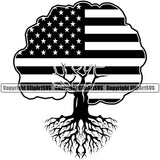 Country Map Nation National Emblem United States Flag American USA US America Badge Symbol Icon Global Official Sign /tree Roots Black Color Design Element Logo Clipart SVG