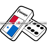 Country Map Nation National Panama Dominoes Color Quote Design Element Panamanian Flag Emblem Badge Symbol Icon Global Official Sign Logo Clipart SVG