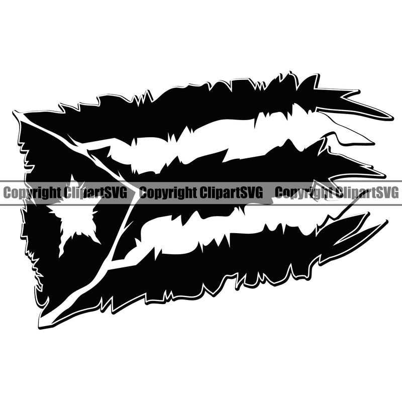 Country Map Nation National Puerto Rico Distressed Crackle Flag Black Color Design Element Emblem Badge Rican Symbol Latin Latino Latina Global Spanish Caribbean Island Icon Official Sign Logo Clipart SVG