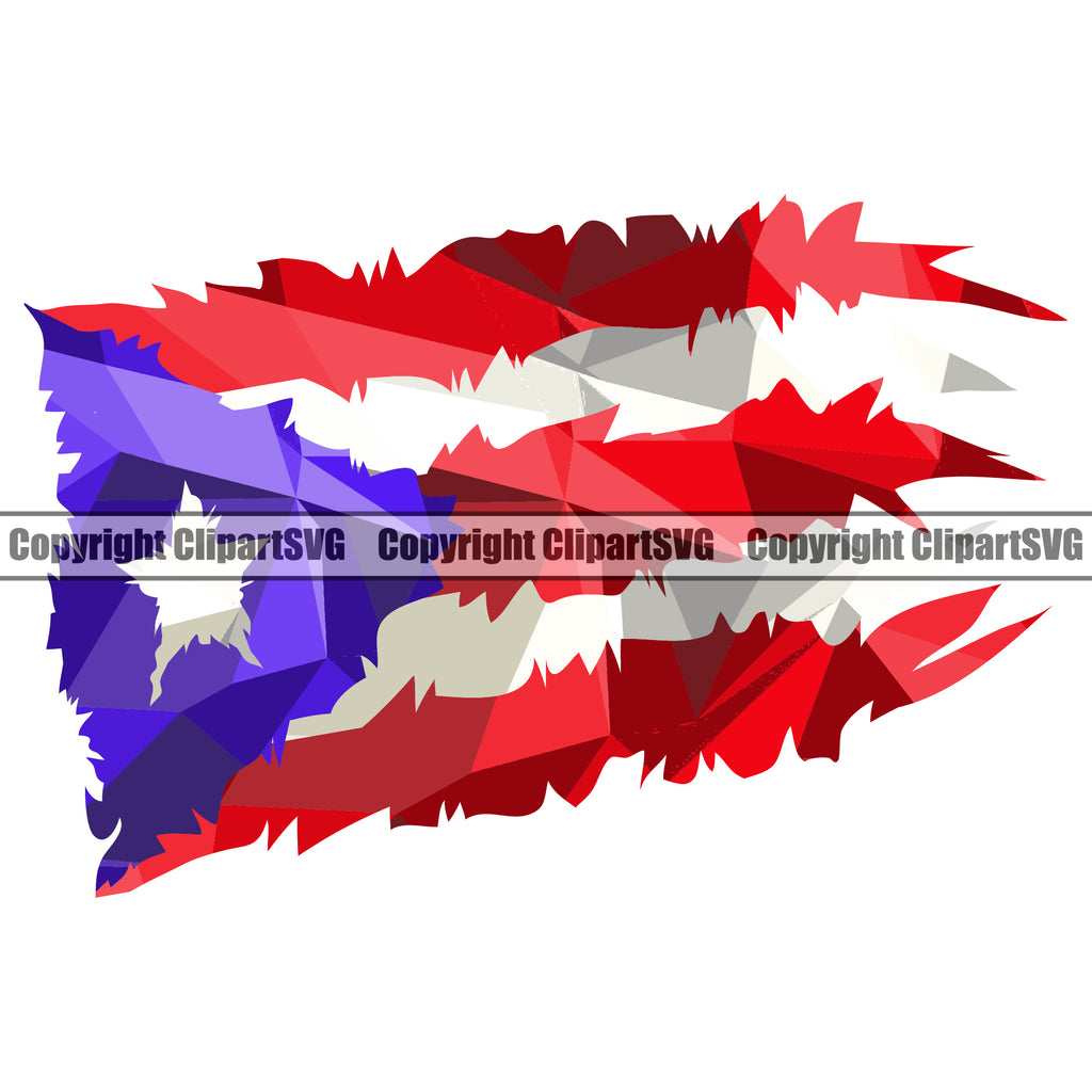 Country Map Nation National Puerto Rico Distressed Crackle Color Design Element White Background Flag Badge Rican Symbol Latin Latino Spanish Caribbean Island Icon Global Official Sign Logo Clipart SVG