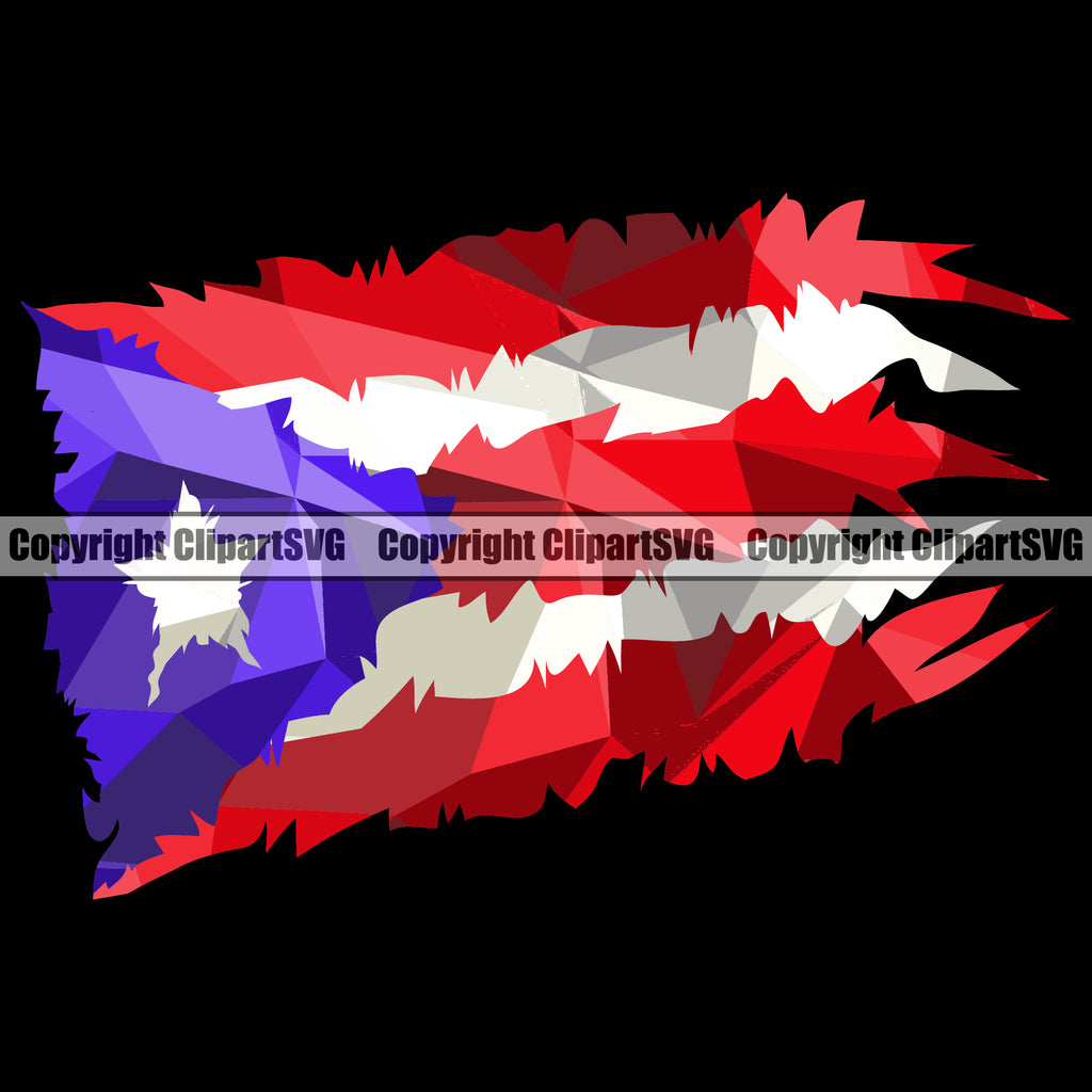 Country Map Nation National Puerto Rico Distressed Crackle Flag Color And Background Black Design Element Emblem Badge Symbol Latin Latina Spanish Caribbean Island Icon Global Official Sign Logo Clipart SVG