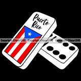 Country Map Nation National Puerto Rico Dominoes Black Color Design Element Flag Emblem Badge Rican Symbol Latin Latina Spanish Caribbean Island Icon Global Official Sign Logo Clipart SVG