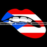 Country Map Nation National Puerto Rico Black Background Colorful Lips Design Element Flag Emblem Badge Rican Symbol Island Icon Global Official Sign Latin Latino Latina Spanish Caribbean Logo Clipart SVG