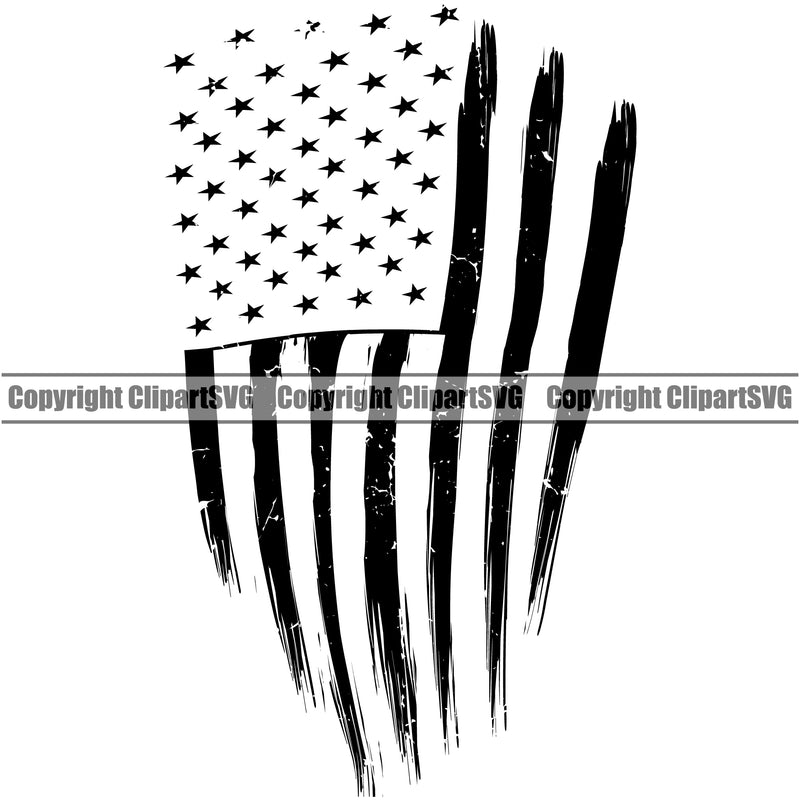 Country Map Nation National Emblem United States Flag American Distressed White Color Design Element USA US America Badge Symbol Icon Global Official Sign Design Logo Clipart SVG