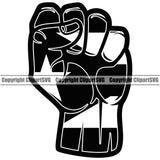 Country Map Nation National Puerto Rico Fist Power Hand Black Color Design Element Flag Emblem Badge Rican Symbol Latin Latino Latina Caribbean Island Icon Global Official Logo Clipart SVG