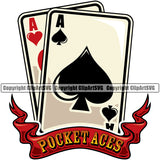 Poker ACES Quote Poker Card Color Design Element White Background Casino Texas Hold EM Game Gamble Gabler Gambling Winner Play Bet Win Las Vegas Jackpot Chip Art Design Logo  Clipart SVG