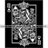 Black And White Game Poker Playing Card Queen Crown On Head Skull Skeleton Design Element Poker Casino Texas Hold EM Game Gamble Gabler Gambling Winner Play Bet Win Las Vegas Jackpot Chip Art Design Logo  Clipart SVG