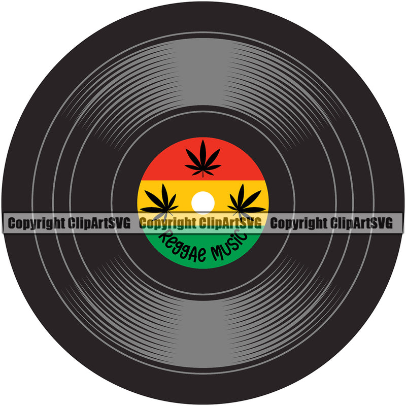 Hobby Marijuana Reggae Album Logo Design Element White Background Legalize Pot Organic Leaf Medical Medicine Health Herb Plant Cannabis Hemp Drug Grass Weed THC Legal Art Logo Clipart SVG