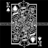 Skull Skeleton One Poker Cards Black Background Design Element Casino Texas Hold EM Game Gamble Gabler Gambling Winner Play Bet Win Las Vegas Jackpot Chip Art Design Logo  Clipart SVG