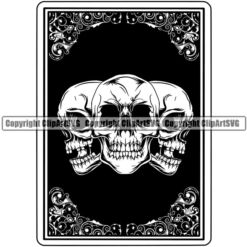 Hobby Poker Casino Texas Skull Skeleton Head On Card Black Color Design Element Hold EM Game Gamble Gabler Gambling Winner Play Bet Win Las Vegas Jackpot Chip Art Design Logo  Clipart SVG