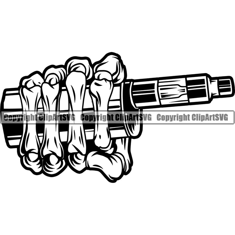 Black And White Skull Skeleton Hand Holding Vape Design Element Smoking Health Tobacco Quit Quitting Smoke Awareness Disease Addiction Smoker Addicted Addict Art Logo Clipart SVG